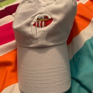 KYLIE white baseball dad hat adjustable NEW